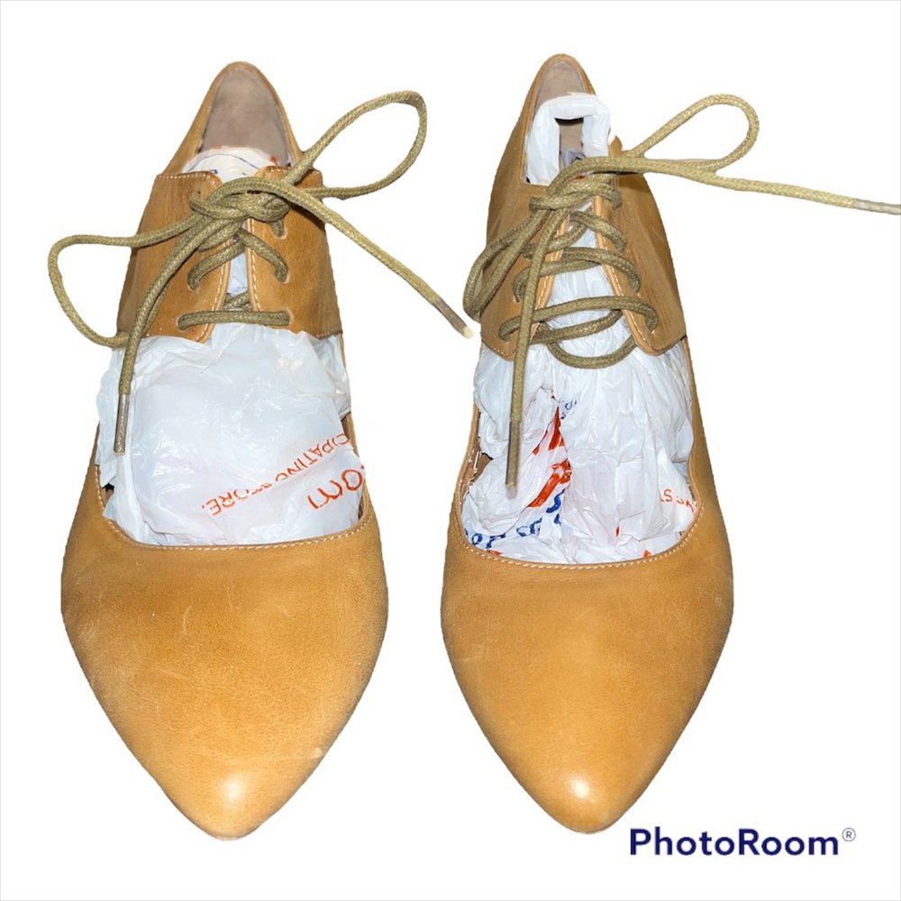 Aldo Women's Flamenco Heels Mary Janes Shoes Size 39 EU Tan Leather READ